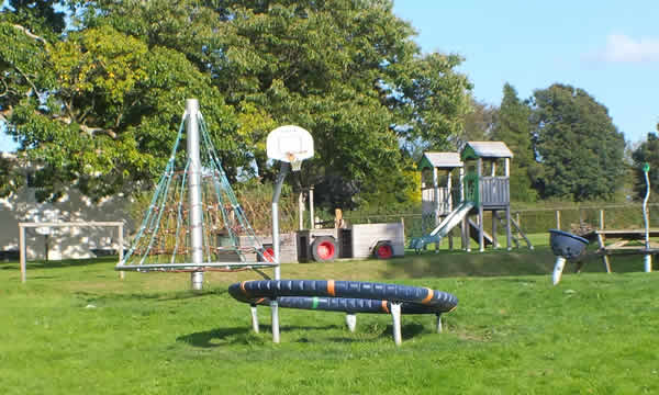 Play area by the recreation field at Golberdon